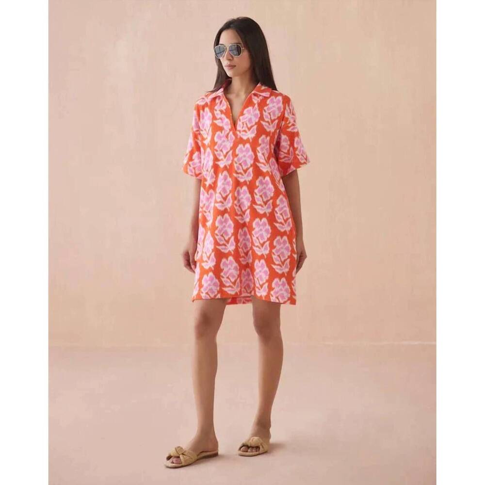 NEW OMIKA rumi dress in millie cayene